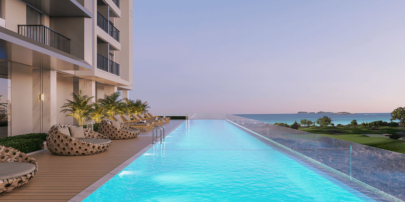 Swimming pool with kiddie pool
