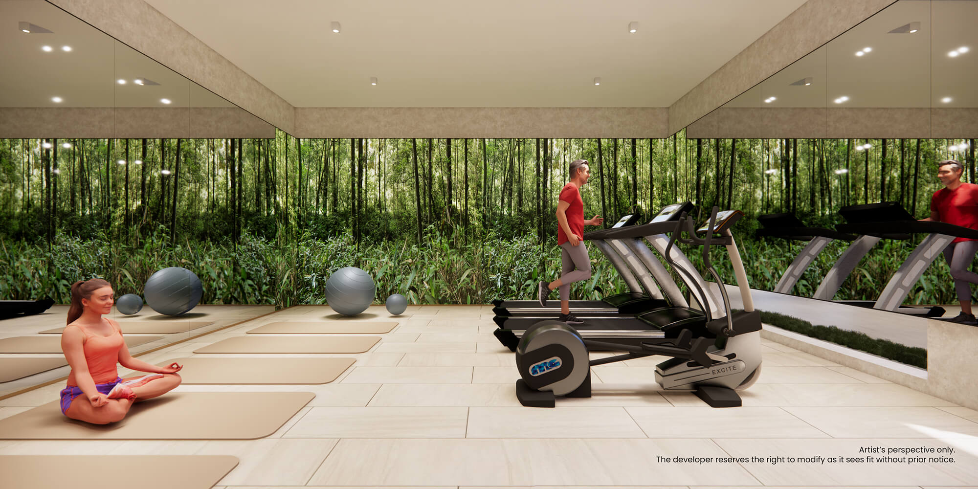 Gym with Yoga Room